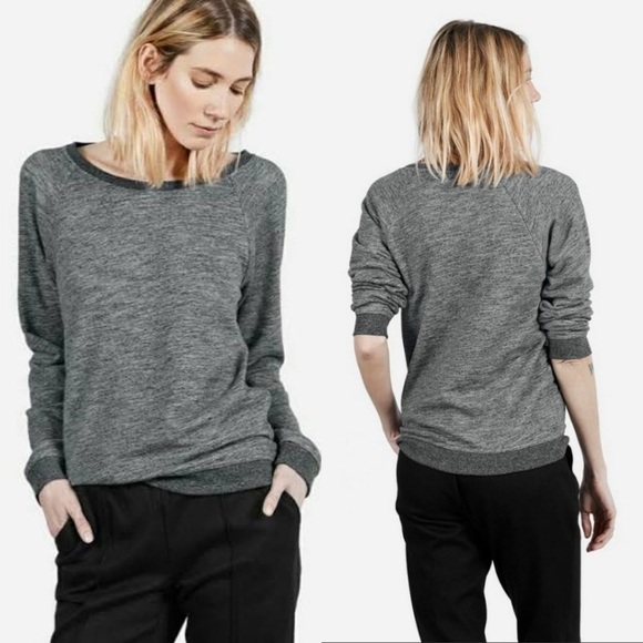 Everlane The Crew Sweatshirt Grey Size Small - Picture 1 of 6